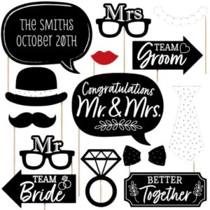 Mr. & Mrs. Photo Booth Props
