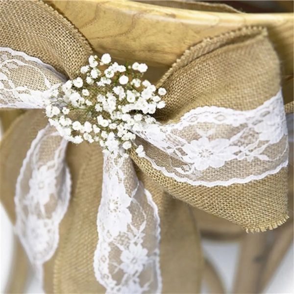 Lace and Ribbon Chair Sashes