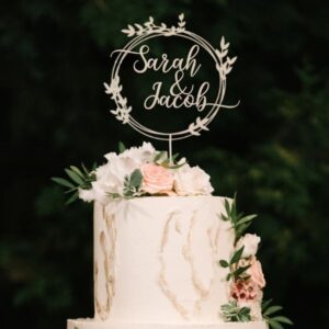 Personalized Wooden Name Cake Topper