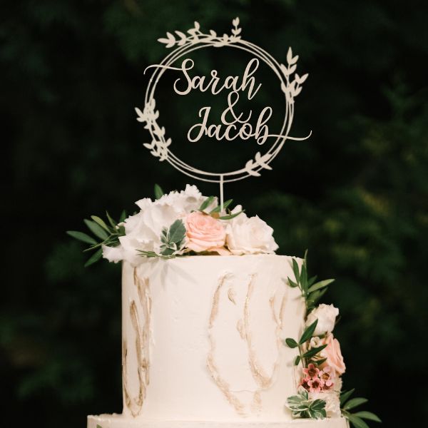 Personalized Wooden Name Cake Topper