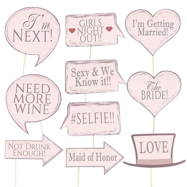 Vintage Wedding Selfie Props